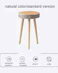 Home Theater HIFI Bluetooth Speaker Wireless Charging Subwoofer Small Round Table