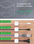 6 Pack Magnetic Cable Clip Organizer for Car, Office, and Home