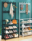 Clothes Hanger & Multi-Layer Shoe Storage Rack