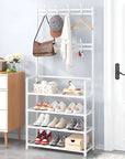 Clothes Hanger & Multi-Layer Shoe Storage Rack